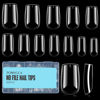 Picture of TOMICCA Short Square Gel Nail Tips, 504Pcs Full Cover Clear False Press on Nails, Soft Tips for Nail Extension Acrylic Short Square Nails for DIY Nail Salon 12 Sizes