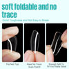 Picture of TOMICCA Short Square Gel Nail Tips, 504Pcs Full Cover Clear False Press on Nails, Soft Tips for Nail Extension Acrylic Short Square Nails for DIY Nail Salon 12 Sizes