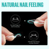 Picture of TOMICCA Short Square Gel Nail Tips, 504Pcs Full Cover Clear False Press on Nails, Soft Tips for Nail Extension Acrylic Short Square Nails for DIY Nail Salon 12 Sizes