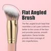 Picture of TEOYALL Flat Angled Foundation Brush, Large Dense Synthetic Bristles Kabuki Brush for Base Makeup with Liquid Cream Powder