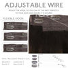 Picture of WENNALIFE Wire Hair Extensions (Increase 50% Lifespan) Real Human Hair 22 inch 120g Balayage Dark Brown to Chestnut Brown Remy Wire Hair Extensions Invisible Transparent Fish Line Real Hair Extensions