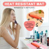 Picture of Suafrnut Plus Size Silicone Heat Resistant Mat, Portable Travel Hot Tools Pad Cover for Curling Iron, Flat Iron, Hair Straightener and Other Hair Styling Tools(12.0" x 9.0")
