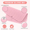 Picture of Suafrnut Plus Size Silicone Heat Resistant Mat, Portable Travel Hot Tools Pad Cover for Curling Iron, Flat Iron, Hair Straightener and Other Hair Styling Tools(12.0" x 9.0")