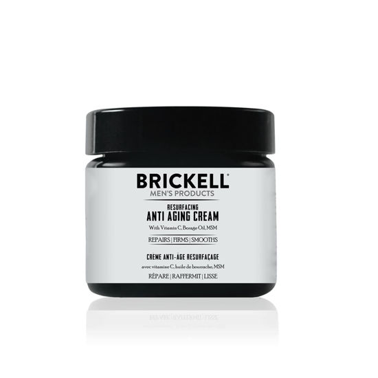 Picture of Brickell Men's Products Resurfacing Anti-Aging Face Cream For Men, Natural and Organic Face Moisturizer, Vitamin C Cream For Wrinkles, 2 Ounce, Scented