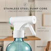 Picture of MAISONOVO Spray Bottle for Plants | 16.9 fl oz Blue x 2 with 16 Labels