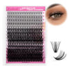 Picture of Individual Lashes 300pcs 20D+40D+50D Mixed Lash Clusters D Curl Cluster Lashes Natural Look Lash Clusters Extensions Cluster Lashes DIY Eyelash Extension Supplies (20D/40D/50D-0.07D, 10-18mm)