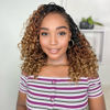 Picture of Yewell 9 Packs Goddess Box Braids Crochet Hair Boho Crochet Box Braids With Curly Ends Crochet Hair For Black Women,12 Inch Pre Looped Bohemian Crochet Box Braids Hair (12Inch 9Packs,1B/30/27)