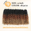 Picture of Yewell 9 Packs Goddess Box Braids Crochet Hair Boho Crochet Box Braids With Curly Ends Crochet Hair For Black Women,12 Inch Pre Looped Bohemian Crochet Box Braids Hair (12Inch 9Packs,1B/30/27)