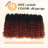 Picture of Yewell Goddess Box Braids Crochet Hair 10 Inch Boho Crochet Box Braids With Curly Ends, 9 Packs Bohomian Box Braids Crochet Hair For Black Women Pre Looped Box Braids Crochet Hair (10Inch,1B/530/350)