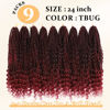 Picture of Yewell Goddess Box Braids Crochet Hair 24 Inch Boho Crochet Box Braids, 9 Packs Boho Box Braids Crochet Hair For Black Women Pre Looped Box Braids Crochet Hair (24Inch 9 Packs,TBUG)