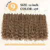 Picture of Yewell Goddess Box Braids Crochet Hair 12 Inch Boho Crochet Box Braids With Curly Ends, 9 Packs Bohomian Box Braids Crochet Hair For Black Women Pre Looped Box Braids Crochet Hair (12Inch 9 Packs,27#)