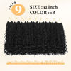 Picture of Yewell 9 Packs Goddess Box Braids Crochet Hair Boho Crochet Box Braids With Curly Ends Crochet Hair For Black Women, 12 Inch Pre Looped Bohemian Crochet Box Braids Hair (12Inch 9 Packs,1B)