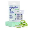 Picture of T.Taio Esponjabon Aloe Vera Soap Sponge - Gentle Shower Scrubber with Mini Mother of Pearl - Cleaning Bath Wash Scrub - Dirt & Oil Removal - Massage & Lather Foot, & Face - Fresh Aloe Vera Scent