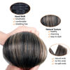 Picture of FB27 Balayage Clip In Hair Extensions Real Human Hair Straight Ombre Clip In Black to Blonde Human Hair Extensions Highlight Clip ins Remy Hair for Women 8Pcs with 18Clips Lace Weft 120g 18inch