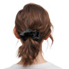 Picture of LILYSILK Silk Hair Scrunchies/Ties for Frizz & Breakage Prevention, 100% Mulberry, No Damage, Elastic ponytail Holders, 2Pc, Black&Light Coffee