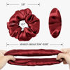 Picture of LILYSILK Silk Hair Scrunchies/Ties for Frizz & Breakage Prevention, 100% Mulberry, No Damage, Elastic ponytail Holders, 1Pc, Claret