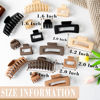 Picture of 16 Pack 4.4" Large Hair Clips,Claw Clips,Hair Clips for Women & Girls,4 Styles 4 Colors Internal tooth design Strong Hold Matte Claw Hair Clips for Women Thick Hair & Thin Hair, 90's Vintage Hair Clip
