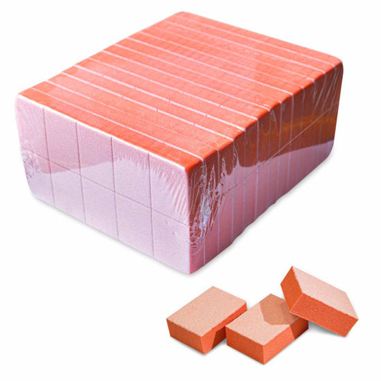 Picture of Karlash Nail Mini Orange Buffer Block File 80/100 Grit 2 Sided (130 Count)