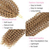 Picture of Passion Twist Hair Blonde 24 Inch 8 Packs Water Wave Crochet Hair For Women Curly Braiding Hair Long Spring Twist Hair Synthetic Hair Extension (24 Inch (Pack of 8), 27#)