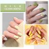 Picture of CANNI 6 Colors 9 ML Hema-Free Pastel Yellow Green Gel Nail Polish Set, Sage Forest Lime Green Pale Yellow Gel Polish Kit, Soak Off LED Nail Gel Manicure Kit DIY at Home Salon Gifts