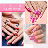 Picture of CANNI 6 Colors 9 ML Hema-Free Pink Gel Nail Polish Set, Hot Pink Purple Gel Polish Kit Light Baby Neon Pink Colors, Soak Off LED Nail Gel Manicure Kit DIY at Home Salon Gifts