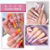 Picture of CANNI 6 Colors 9 ML Hema-Free Pink Gel Nail Polish Set, Hot Pink Lavender Purple Yellow Orange Gel Polish Kit, Soak Off LED Nail Gel Manicure Kit DIY at Home Salon Gifts