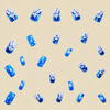 Picture of Christmas Press on Nails Medium Square Fake Nails with Cute Xmas Snowflake & Snowman Designs Winter Blue Glossy False Nails Full Cover Acrylic Nails Stick on Nails for Women Xmas Nails Decor 24 Pcs