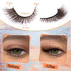 Picture of Brown Lashes Cat Eye Wispy Eyelashes Natural Look False Eyelashes Fox Eye Lashes Brown Fluffy Mink Lashes Strips Fluffy Short Fake Eyelashes Dark Brown Lashes 9 Pairs by Zegaine