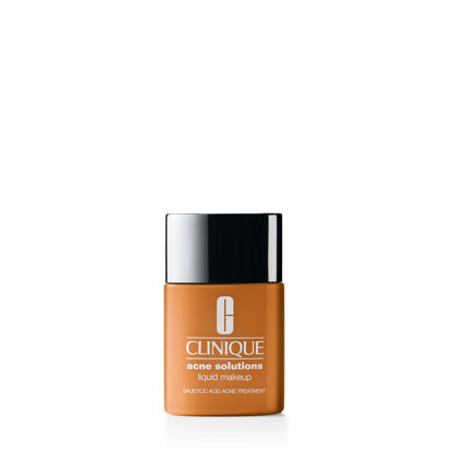 Picture of Clinique Acne Solutions Liquid Foundation Makeup With Salicylic Acid For Dry Combination to Oily Skin Types | Medium Coverage, Natural Matte Finish, Golden, 1.0 Fl Oz