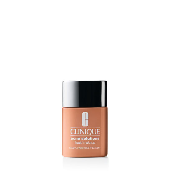 Picture of Clinique Acne Solutions Liquid Foundation Makeup With Salicylic Acid For Dry Combination to Oily Skin Types | Medium Coverage, Natural Matte Finish, Honey, 1.0 Fl Oz