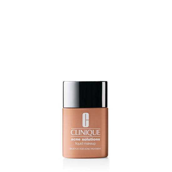 Picture of Clinique Acne Solutions Liquid Foundation Makeup With Salicylic Acid For Dry Combination to Oily Skin Types | Medium Coverage, Natural Matte Finish, Beige, 1.0 Fl Oz