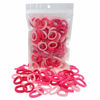 Picture of 100 Pack Pink Color Nylon Elastics Hair Bands for Baby Girls' Small Hair Ropes
