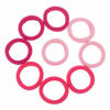 Picture of 100 Pack Pink Color Nylon Elastics Hair Bands for Baby Girls' Small Hair Ropes
