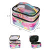 Picture of imerelez Cosmetic Bag Makeup Bag Travel Cosmetic Bags for Women Makeup bags Cases Portable Waterproof Foldable (Tie-Dye)