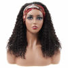 Picture of ISEE Headband Wig Human Hair Kinky Curly Human Hair Wigs for Black Women Glueless None Lace Front Wigs 180% Density 24inch