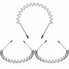 Picture of WILLBOND Hairband, 3 Pack Metal Headband for Men Unisex, Wavy Wired Zigzag Spring Sports Fashion Headwear, Non Slip Hair Hoop, Hair Accessories