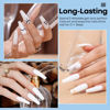 Picture of Modelones Dip Powder White Color, Nail Dipping Powder French Nail Art Powder Pro Collection System for Starter Manicure Salon DIY at Home, Odor-Free, Long-Lasting, No Needed Nail Lamp Cured, 1 Oz