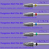 Picture of Fantexy Nail Drill Bits Set for Acrylic Nails,3/32 Inch Professional Tungsten Nail File Bits Nail Art Tools,Manicure Pedicure Shapen Remove Tools, Home Salon Use(5Pieces