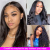 Picture of Kerriana Human Hair Bundles 4 Bundles16 18 20 22 Straight Brazilian 100% Unprocessed Vrigin Straight Bundles Double Weft Sew In Human Hair For Black Women