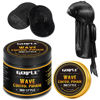 Picture of Natural Wave Pomade for Men Strong Hold, Easy Wash 360 Training Hair Cream, Grease Promotes Layered Waves, Moisture, Control and Silky Shine (with Travel Size)
