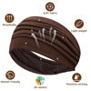 Picture of S&N Remille Wide Boho Headbands for Women Extra Large Turban Headband Hairband Hair Twisted Knot Accessories 3 Pack