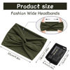 Picture of S&N Remille Wide Boho Headbands for Women Extra Large Turban Headband Hairband Hair Twisted Knot Accessories 3 Pack