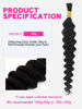 Picture of Selina Human Braiding Hair 2 Bundle Loose Deep Human Hair Bulk Micro Braiding Hair Human Hair Deep Wave Bulk Human Hair For Braiding Natural Black Color (100g Loose Deep, 28inch)