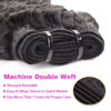 Picture of Deep Wave Human Hair Bundles Hair Bundles Wavy Deep Curly Human Hair Bundles Wet And Wavy Bundles Human Hair 3 Bundles Natural Black (Deep Wave, 14 16 18 Inch)