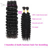 Picture of Deep Wave Human Hair Bundles Hair Bundles Wavy Deep Curly Human Hair Bundles Wet And Wavy Bundles Human Hair 3 Bundles Natural Black (Deep Wave, 20 22 24 Inch)