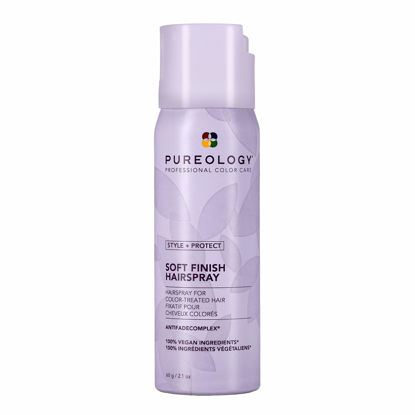 Picture of Pureology Style + Protect Soft Finish Hairspray | For Color-Treated Hair | Flexible Hold, Non-Drying Hairspray | Silicone Free | Vegan | Updated Packaging | 2.1 Oz.|