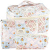 Picture of URSKYTOUS 3Pcs Cotton Quilted Makeup Bag for Women Girls Large Small Travel Floral Cosmetic Bags Set Cute Coquette Makeup Pouch for Purse Aesthetic Cloth Bee&Flower Storage Toiletry Bag Organizer