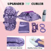Picture of Gwabee Satin Heatless Curls Overnight Hair Curlers to Sleep In Hair Curler Rollers No Heat Hair Wrap for Curls Headband, 70" Satin Heatless Curling Rod Set for Women Long Waves Hair Volume-Purple 9PCS