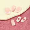 Picture of LPOODDNU Square Valentine’s Day Press on Nails Medium Heart Fake Nails, White French Tip Press on Nails Pink Glitter Heart Designs Cute Valentines Glue on Nails for Women Manicure DIY, 24pcs