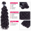 Picture of Amella Hair Brazilian Human Hair Water Wave 3 Bundles Wet and Wavy Bundles (12 14 16Inch) 100% Unprocessed Virgin Ocean Wave Bundles Human Hair Extension Natural Black
